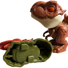 LOT OF 5 Small Hard Plastic Dinosaur Toy Figures ~Mattel Jurassic World & Others