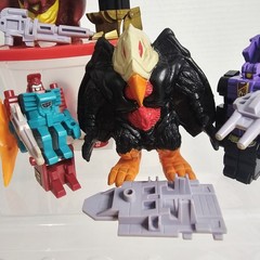 1989 Transformers G1 Monstructor Pretender Slog, Icepick & Birdbrain Mostly Comp