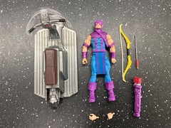Marvel Legends Hawkeye With Sky-Cycle Avengers 60th Anniversary Complete 6”