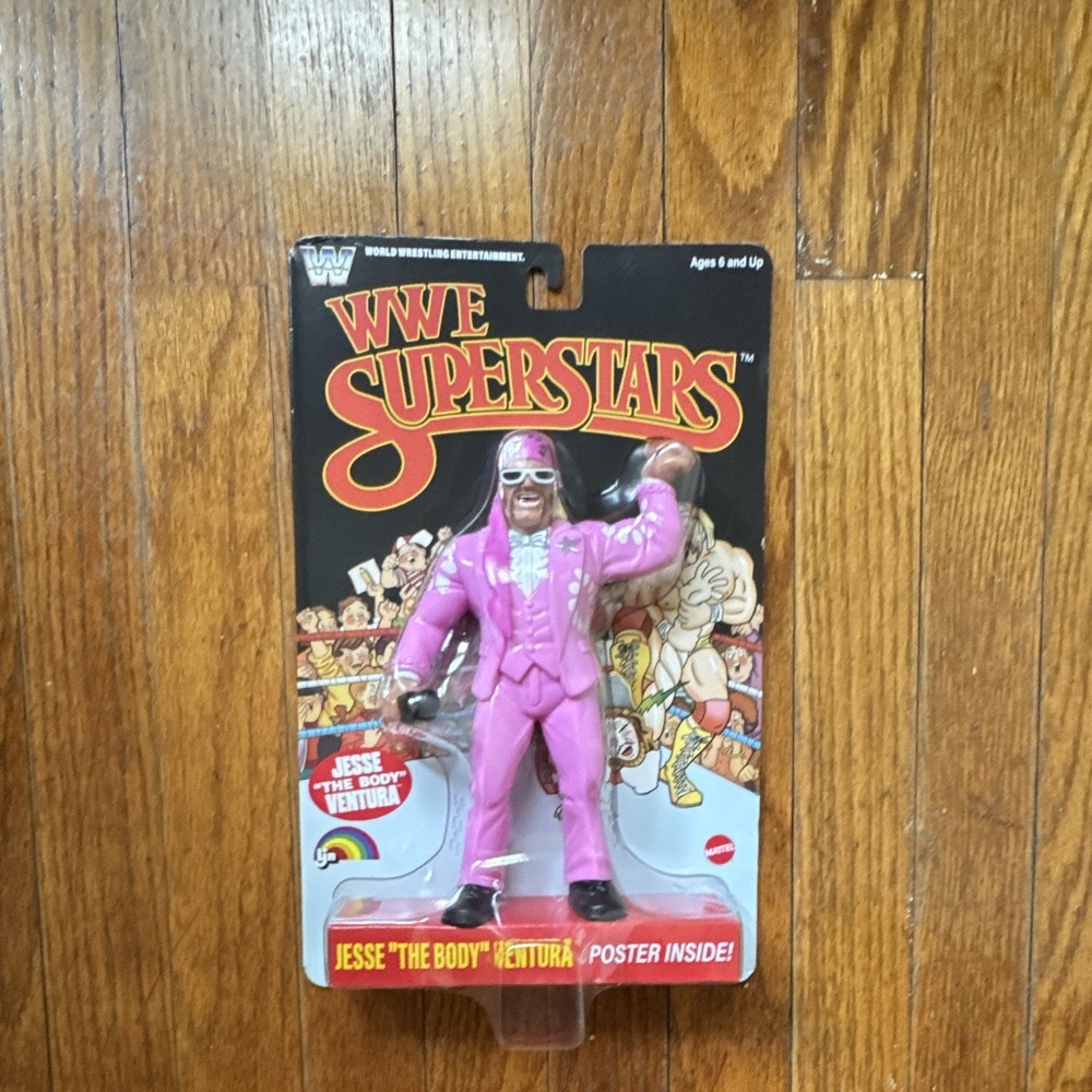 Mattel WWE Superstars Jesse ‘The Body’ Ventura Action Figure Poster Included