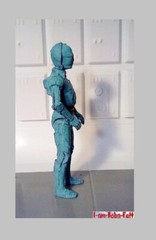 custom Star Wars CYAN BLUE PROTOCOL DROID 3.75 figure tatooine jedha nevarro