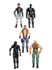 GI Joe Lot Monkey Wrench Snake Eyes Shipwreck Duke Cobra Trooper 5 Figures
