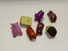 Lost Kitties Collectible Toy Figures Lot Of 7 Cat Figures