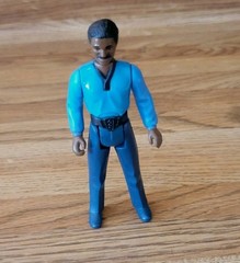 Vintage 1980 Star Wars Lando Calrissian Action Figure w/Cape Pre-owned