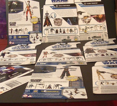 (8) Hasbro Star Wars The Clone Wars Card-backs