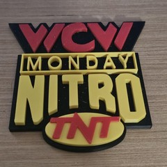 WWE Mattel MEDIUM WCW Nitro Version 2 Logo Accessory
