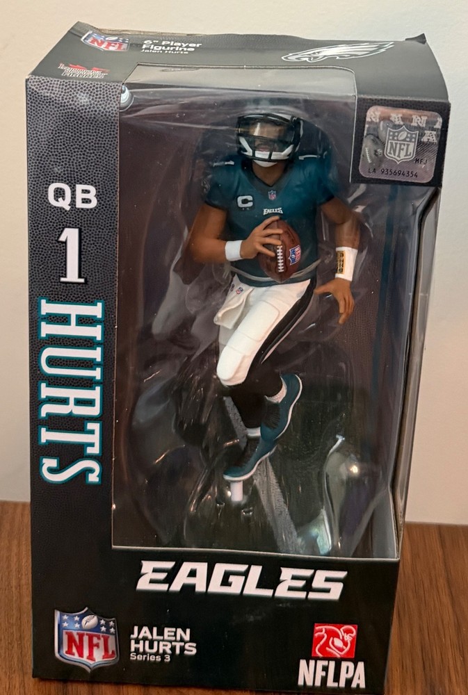Jalen Hurts Imports Dragon Mcfarlane football figure Philadelphia Eagles New