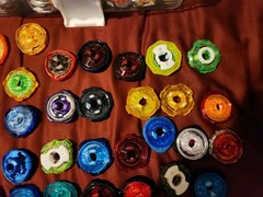 HUGE Beyblade X – Collection Lot – Takara Tomy & Hasbro Blades Ratchets Bits
