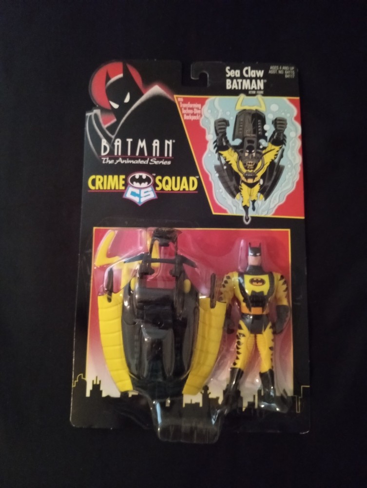 Batman: The Animated Series Crime Squad Sea Claw Batman Figure Transform + Pack
