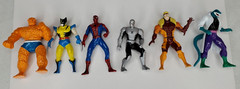 Vintage Spider Man Posable Die Cast Action Figure ToyBiz 2002 LOT