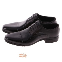 1/6 Scale Black Men Business Leather Shoes for 11.5”Soldiers Male Figure Rubber