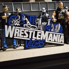 WWE Mattel WrestleMania 42 Vegas Large Logo Accessory V2