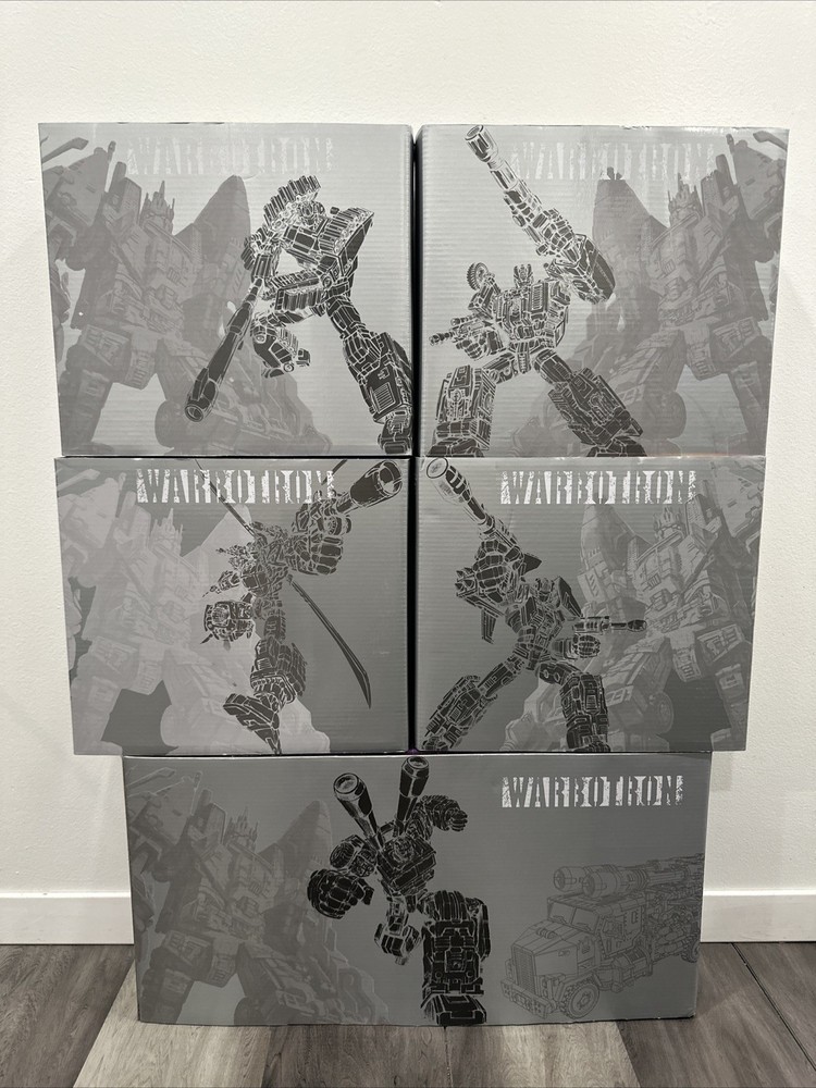 Transforming Combiner WARBOTRON Homage To Bruticus COMPLETE SET Open Box