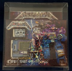 Rare 1/1 Metallica Soundwave & Acrylic UV Case! Custom TRANSFORMERS G1 HTF MIB