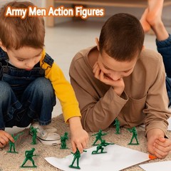 Toys for Boys, Toy Soldiers Set (50 pcs ) , Green Army Men Action Figures, Pl…