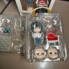 1. L Lawliet Nendoroid 1200 Death Note Interchangeable Face Anime Model Toy