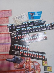 Vintage Transformers Instruction Booklet, Empty Boxes, Spec Card And Misc Lot