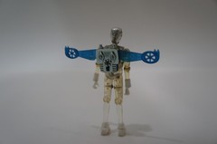 Vintage Mego Micronauts CLEAR TIME TRAVELER Action Figure 1977 w/ wing pack