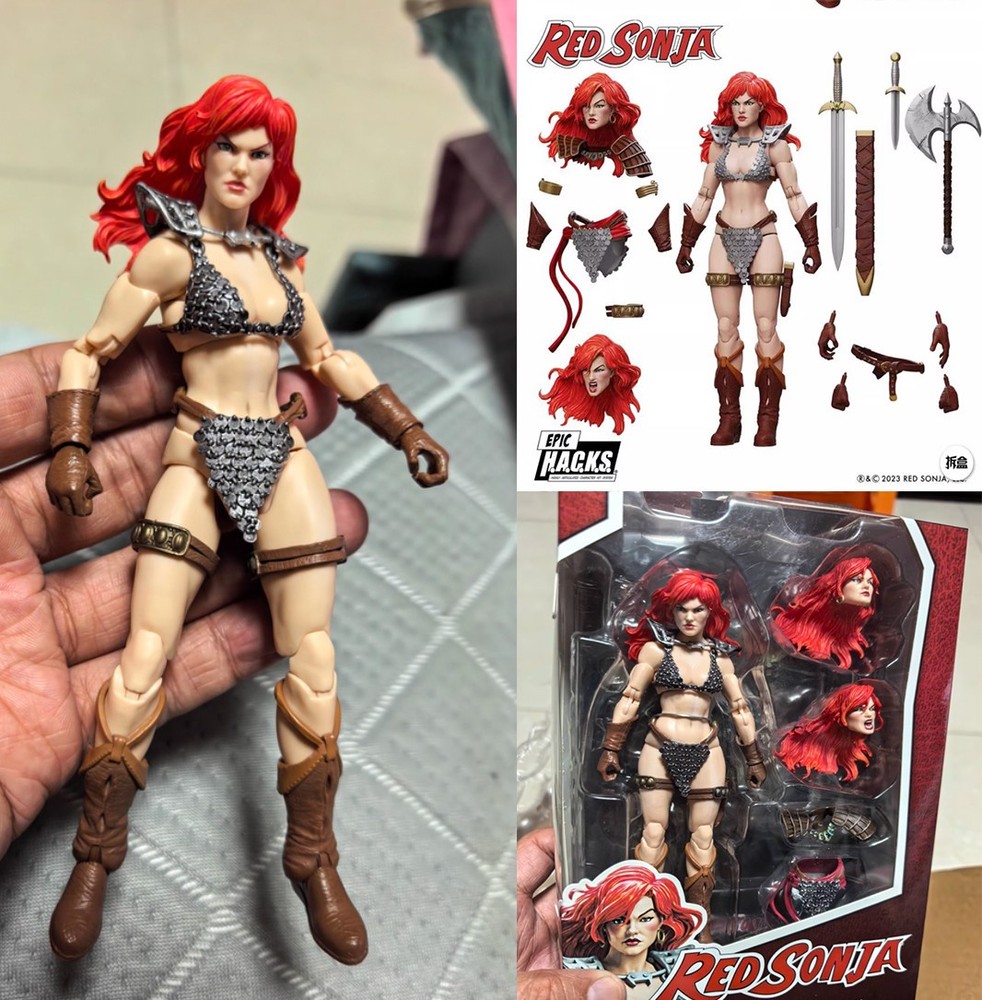 BOSS FIGHT STUDIO 1/12 Red Sonja Sonya Deluxe Edition Action Figure In Stock