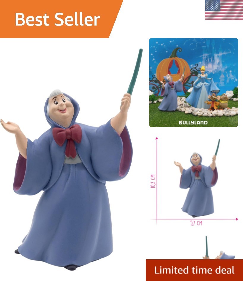 Fantasy-Inspired 4.33 Inch Fairy Godmother Action Figure – No Assembly Required