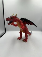 Fantasy Dragon 18” Long Red Orange 2018 Polyester Material Toys R Us Rare SEE