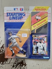Lot of 9 Starting Lineup Baseball Collectibles with Cards
