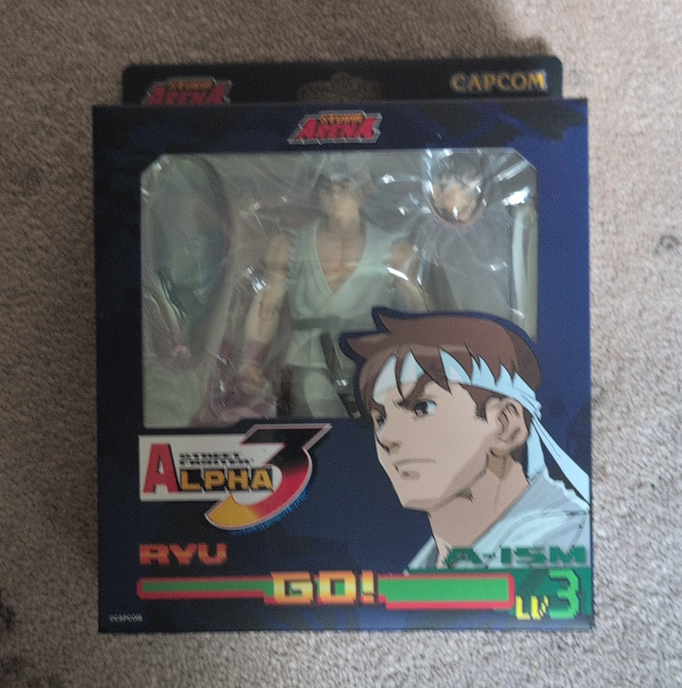 Capcom Street Fighter Alpha 3 Storm Arena Ryu Action Figure(White) Boxed