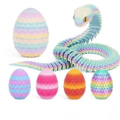 3D Printed Dragon in Egg Night Spirit Articulated Dragon USA