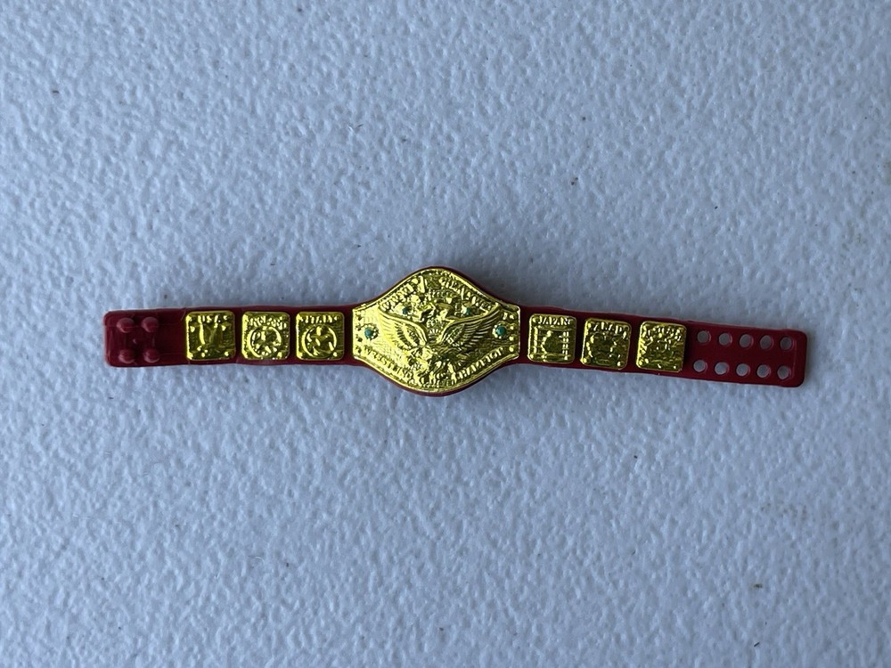 Classic WWWF Championship Dusty WWE Title Belt Action Figure Accessory Mattel