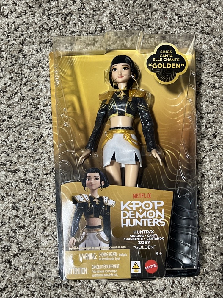 KPop Demon Hunters HUNTR/X Zoey “Golden” Singing Doll – New & Sealed
