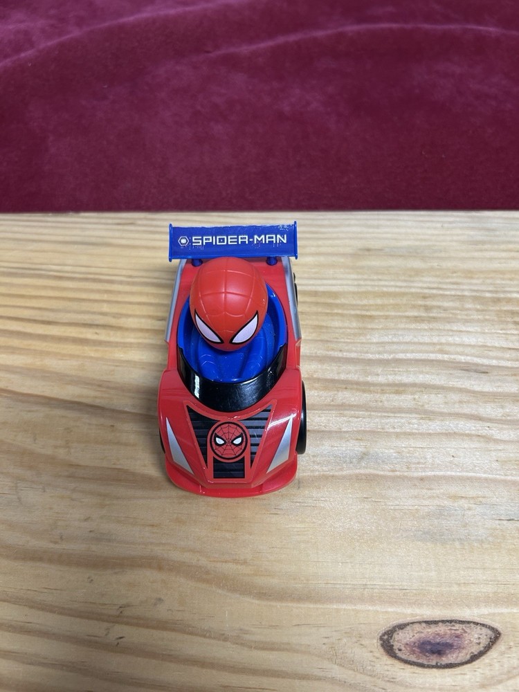 Spider-Man Web Friction Car Toy Candide No Batteries Required For Movement RedBl
