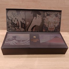 Bandai BUGARTS Ukiyoe Dangomushi x Arts Hokusai Sharaku Set of 5 140mm Used