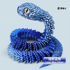 30/60Cm 3D Printed Snake Action Figures Articulated Movable Joint Simulation Sna