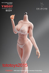 YM507 1/6 Female Body Pale Plump Slender Waist 12″ Detail Action Figure Model