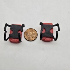 The A-TEAM B.A. BARACUS [Mr. T] & HANNIBAL Red Tool Backpack Accessory Lot Of 2