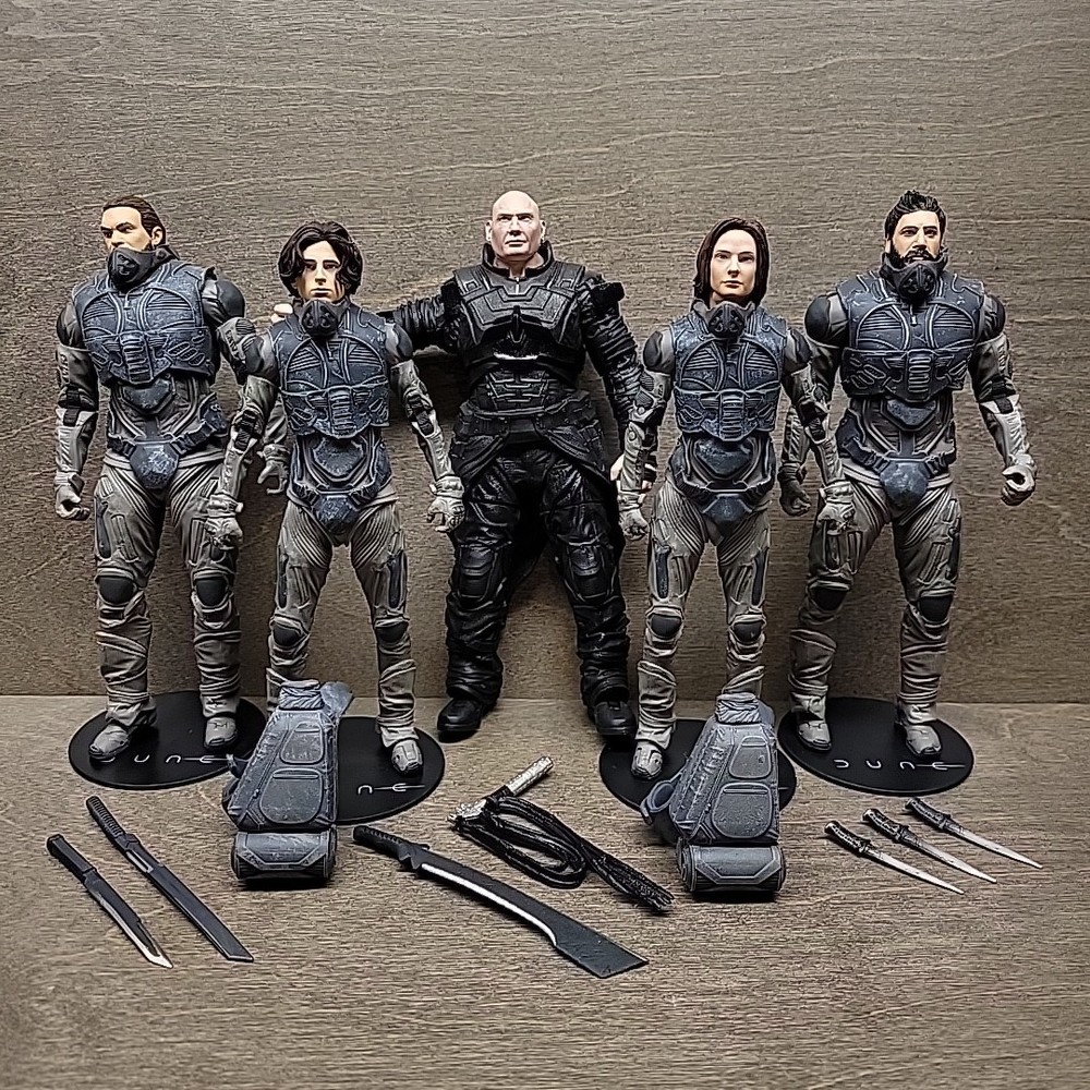 READ – Lot of 5 DUNE McFarlane Action Figures 7″ Toys Movie Paul Stilgar Duncan