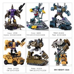 HZX Defensor Bruticus Superion Devastator 30CM IDW Transformation Toys NO BOX