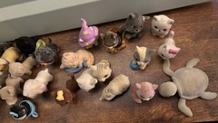 Kitty Puppy Zoo In My Pocket Assorted 34 Flocked Figures Used