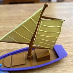 Vintage Stuart Little With Sailboat PVC Toy Figure Cake Topper New