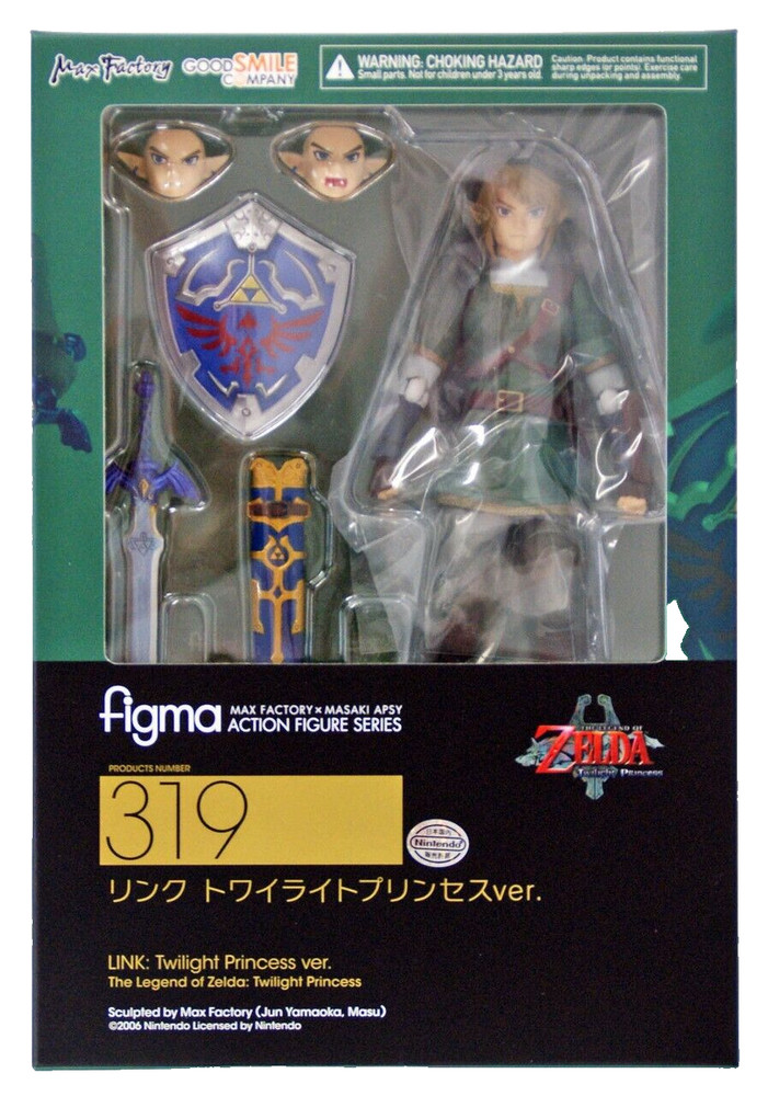 Max Factory Zelda Twilight Princess Link Figma Action Figure (Breath of Wild)