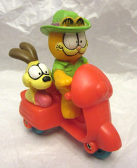 VTG LOT GARFIELD & ODIE Pencil Sharpener, Figures, On Scooter, 3 Dispenser, PAWS