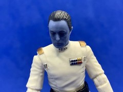 Star Wars Ahsoka Figure: Grand Admiral Thrawn “B”w/resin Ysalamiri & Mouse Droid