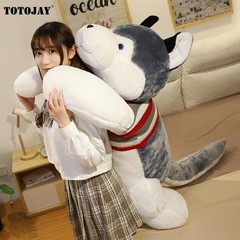 50-120cm Giant Husky Dog Plush Toy Long Pillow Sleeping Cushion Kids Gift