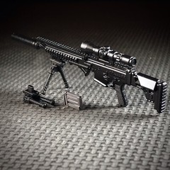 1:12 SCAR Sniper Rifle Weapon For G.I. Joe Classified Action Figures GA2O8A BK