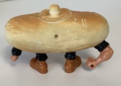 Vintage 1988 Mattel FOOD FIGHTERS 6 Loose Figures Much Wear No Accessories As-Is