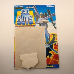 Vintage 1983 Tonka GoBots Wrong Way 37 Helicopter with Original Cardboard Back