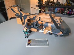 Vintage GI Joe Tomahawk Helicopter with Lift Ticket 1986 Hasbro