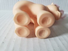 Vtg 1982 My Little Pony MLP G1 Pretty Parlor Concave Foot CF Peachy Pink Hearts