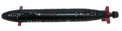 16.5 Inch Toy Black Submarine with Sound Effects and Torpedo