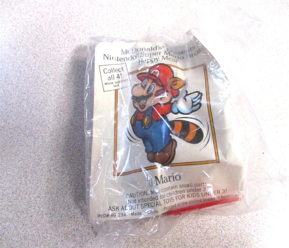 McDonalds 1990 (1989) Super Mario 3 Nintendo Happy Meal Toy, New in Package